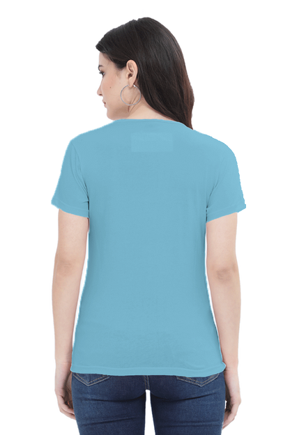 woman round neck t-shirt " Girlfriend fiance WIFE"
