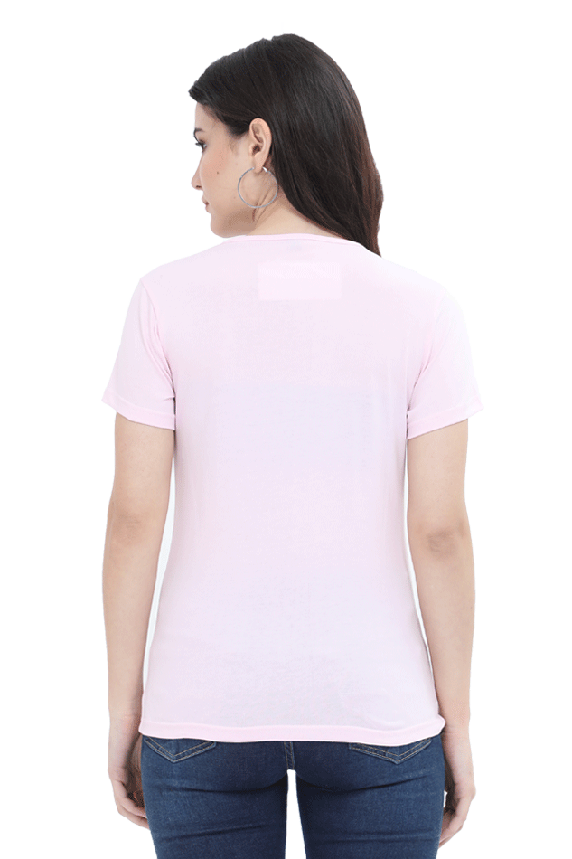 woman round neck t-shirt " Girlfriend fiance WIFE"